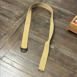 Tan Belt with Black Buckle